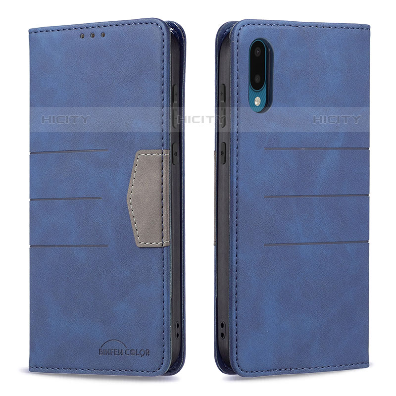 Handytasche Stand Schutzhülle Flip Leder Hülle B01F für Samsung Galaxy M02