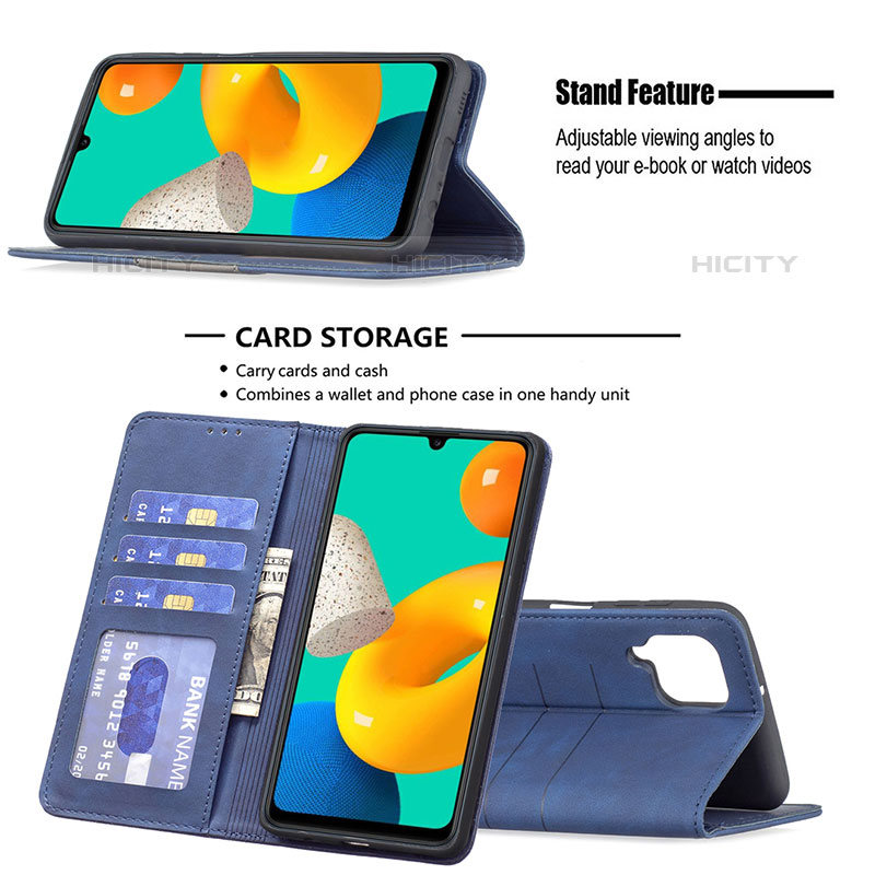 Handytasche Stand Schutzhülle Flip Leder Hülle B01F für Samsung Galaxy M32 4G