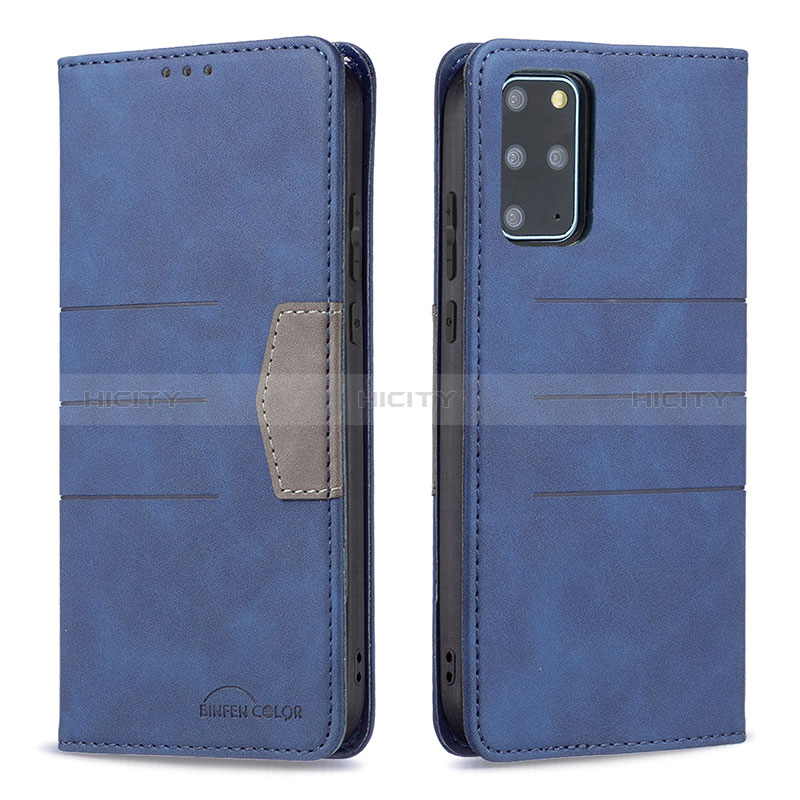 Handytasche Stand Schutzhülle Flip Leder Hülle B01F für Samsung Galaxy S20 Plus 5G Blau Plus