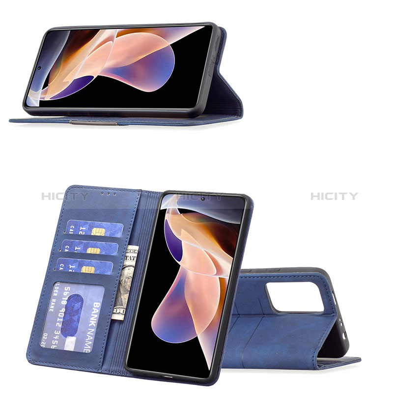 Handytasche Stand Schutzhülle Flip Leder Hülle B01F für Xiaomi Mi 11i 5G (2022) groß