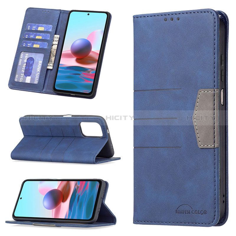 Handytasche Stand Schutzhülle Flip Leder Hülle B01F für Xiaomi Poco M5S groß