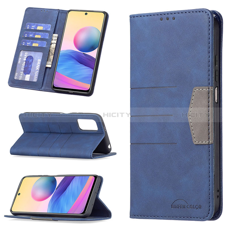 Handytasche Stand Schutzhülle Flip Leder Hülle B01F für Xiaomi Redmi Note 10T 5G groß