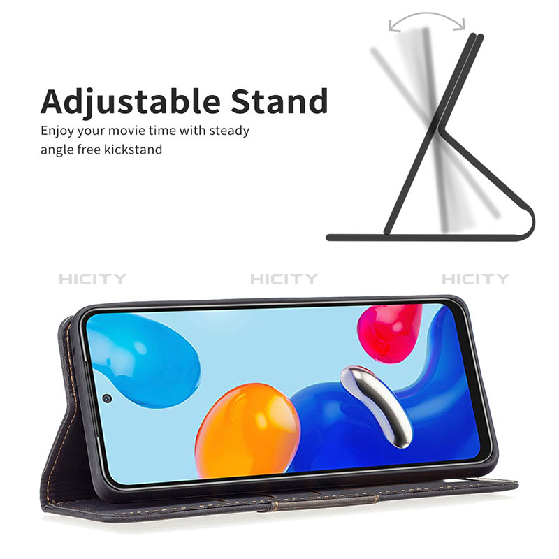 Handytasche Stand Schutzhülle Flip Leder Hülle B01F für Xiaomi Redmi Note 11S 4G groß