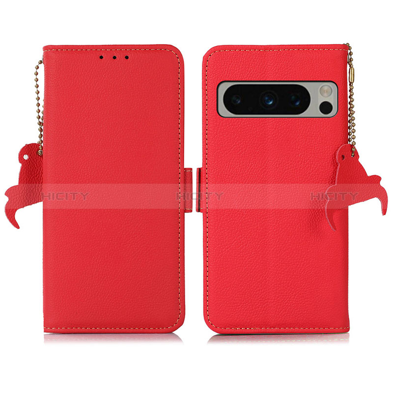 Handytasche Stand Schutzhülle Flip Leder Hülle B01H für Google Pixel 8 Pro 5G Rot