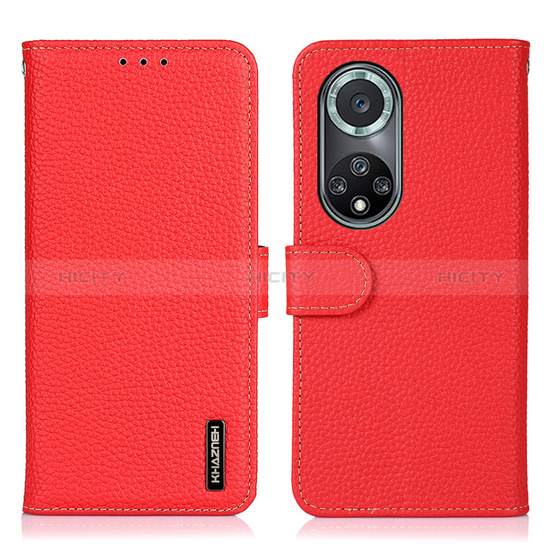 Handytasche Stand Schutzhülle Flip Leder Hülle B01H für Huawei Honor 50 Pro 5G Rot