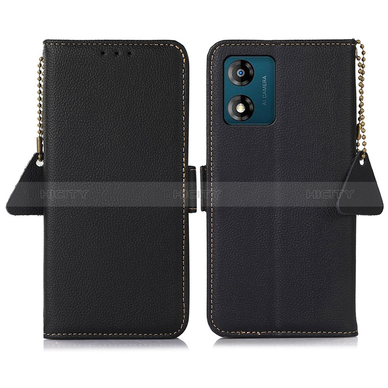 Handytasche Stand Schutzhülle Flip Leder Hülle B01H für Motorola Moto E13