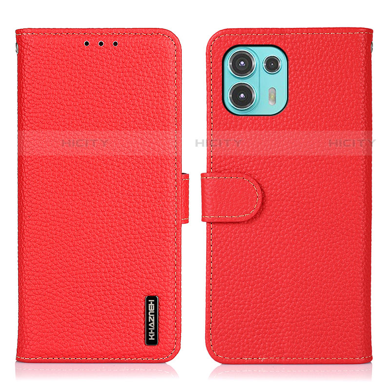 Handytasche Stand Schutzhülle Flip Leder Hülle B01H für Motorola Moto Edge 20 Lite 5G Rot