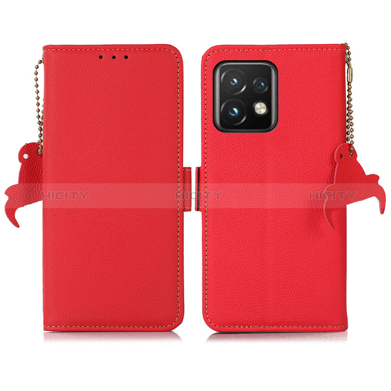 Handytasche Stand Schutzhülle Flip Leder Hülle B01H für Motorola Moto Edge Plus (2023) 5G Rot