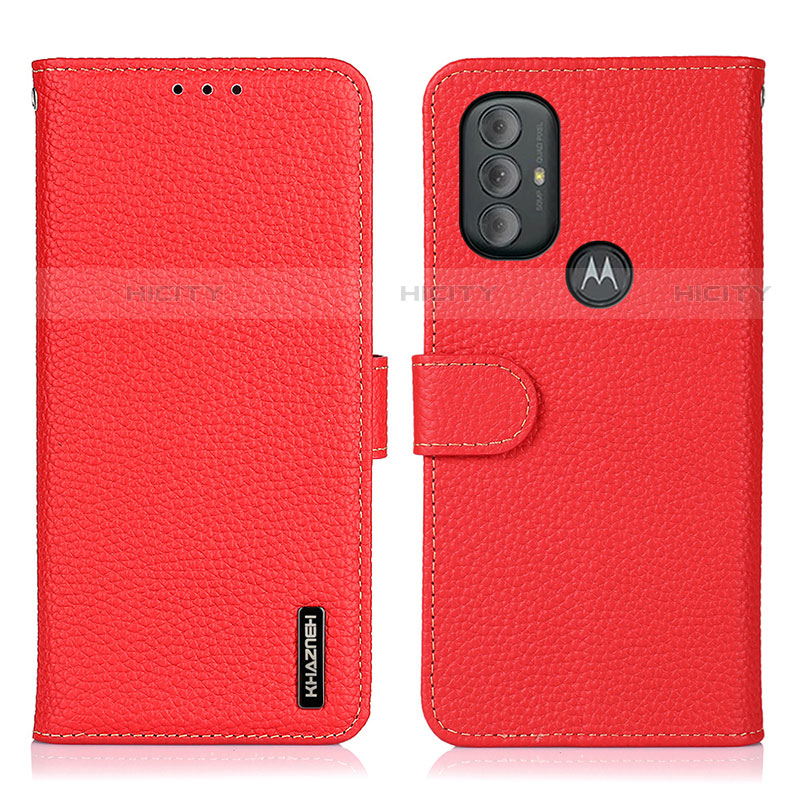 Handytasche Stand Schutzhülle Flip Leder Hülle B01H für Motorola Moto G Play (2023) groß