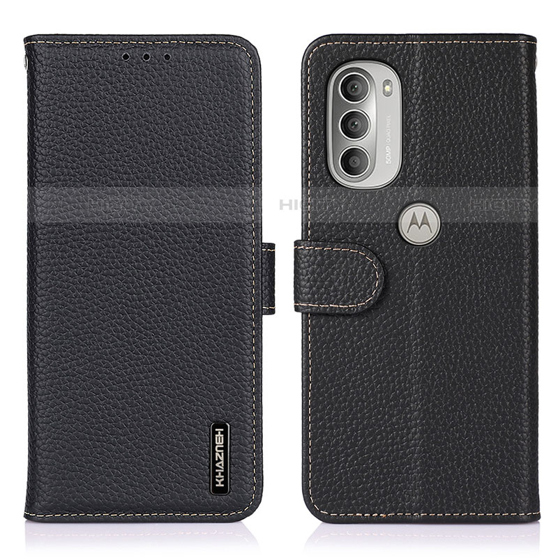 Handytasche Stand Schutzhülle Flip Leder Hülle B01H für Motorola Moto G51 5G