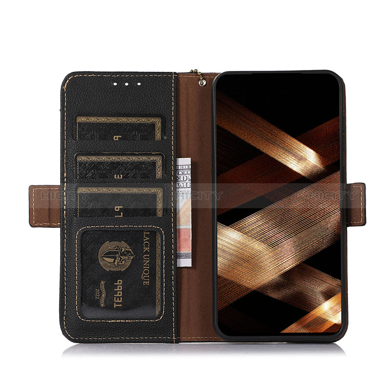 Handytasche Stand Schutzhülle Flip Leder Hülle B01H für Motorola Moto G53 5G groß