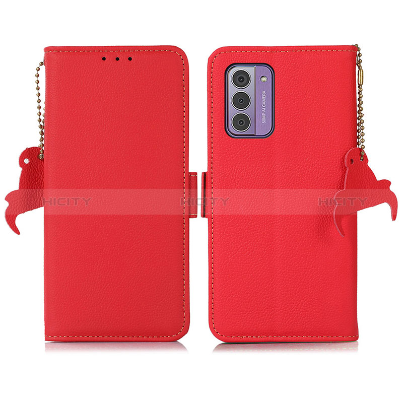 Handytasche Stand Schutzhülle Flip Leder Hülle B01H für Nokia G310 5G Rot