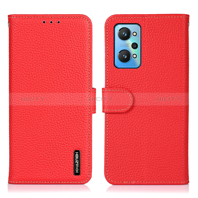 Handytasche Stand Schutzhülle Flip Leder Hülle B01H für Realme GT Neo 3T 5G Rot