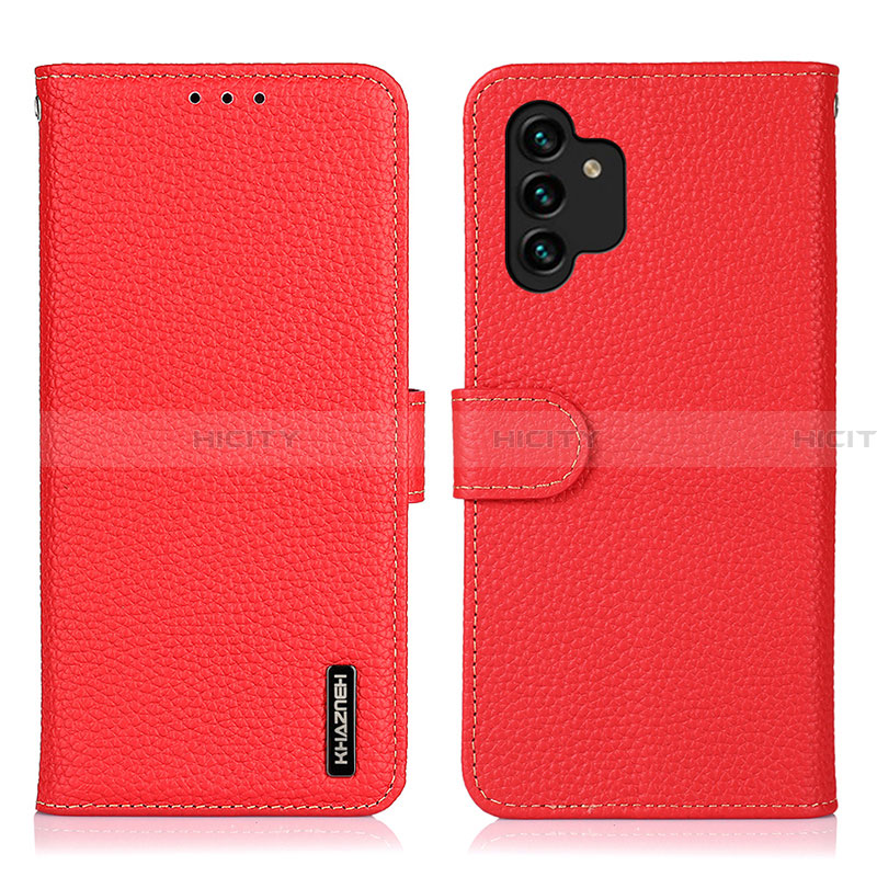 Handytasche Stand Schutzhülle Flip Leder Hülle B01H für Samsung Galaxy A13 4G Rot