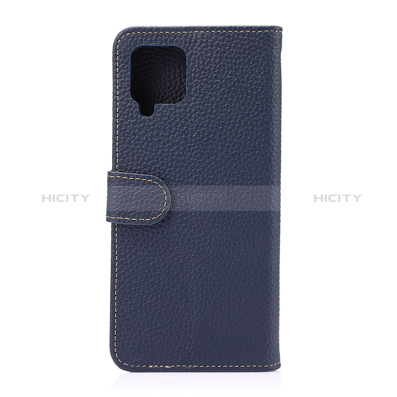 Handytasche Stand Schutzhülle Flip Leder Hülle B01H für Samsung Galaxy A42 5G Blau Plus