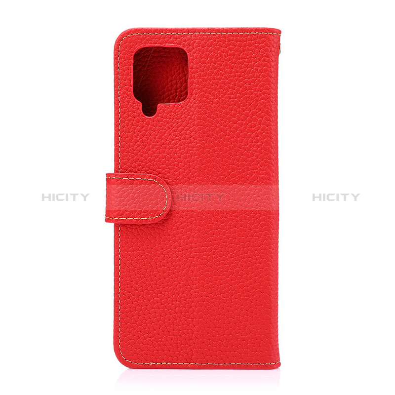 Handytasche Stand Schutzhülle Flip Leder Hülle B01H für Samsung Galaxy A42 5G Rot Plus