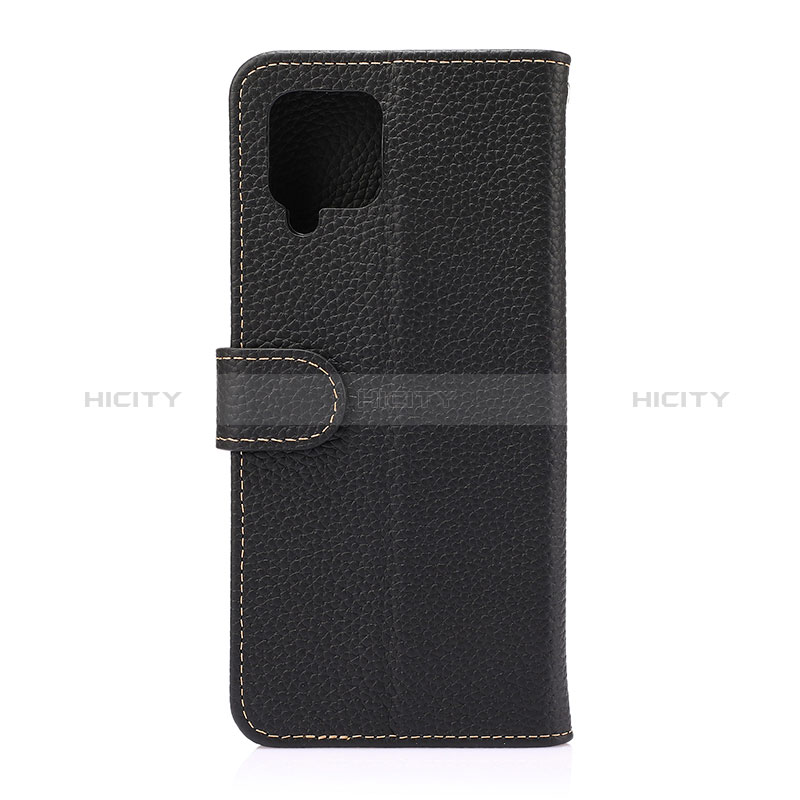 Handytasche Stand Schutzhülle Flip Leder Hülle B01H für Samsung Galaxy A42 5G Schwarz Plus