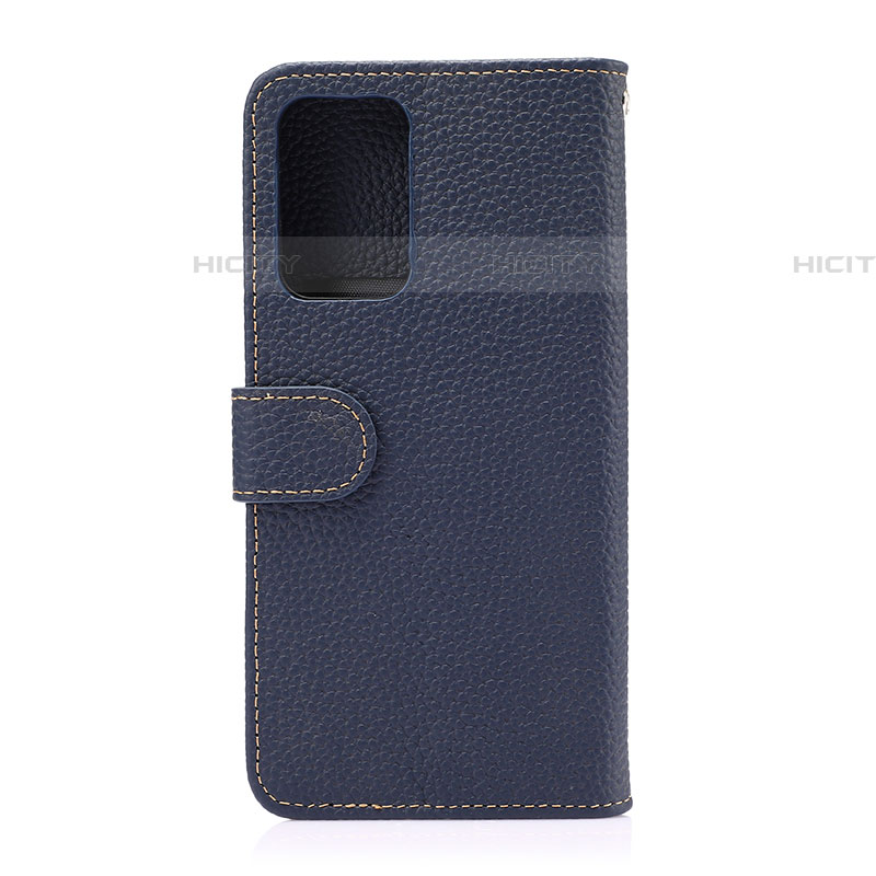 Handytasche Stand Schutzhülle Flip Leder Hülle B01H für Samsung Galaxy A52 4G Blau Plus