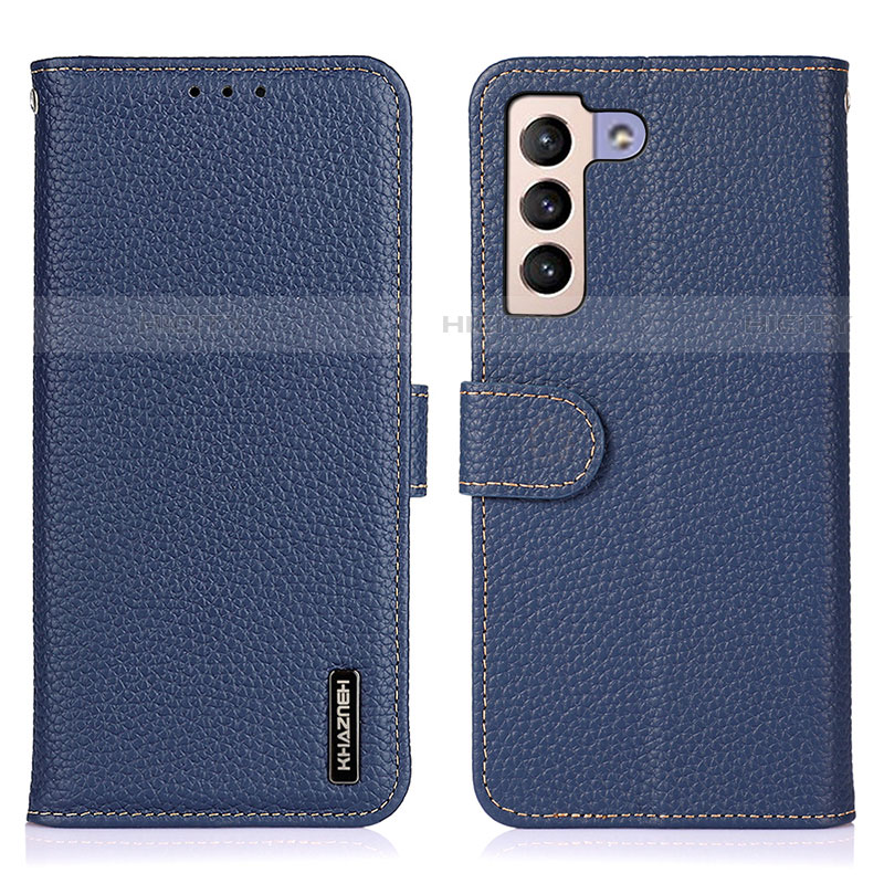 Handytasche Stand Schutzhülle Flip Leder Hülle B01H für Samsung Galaxy S21 FE 5G Blau