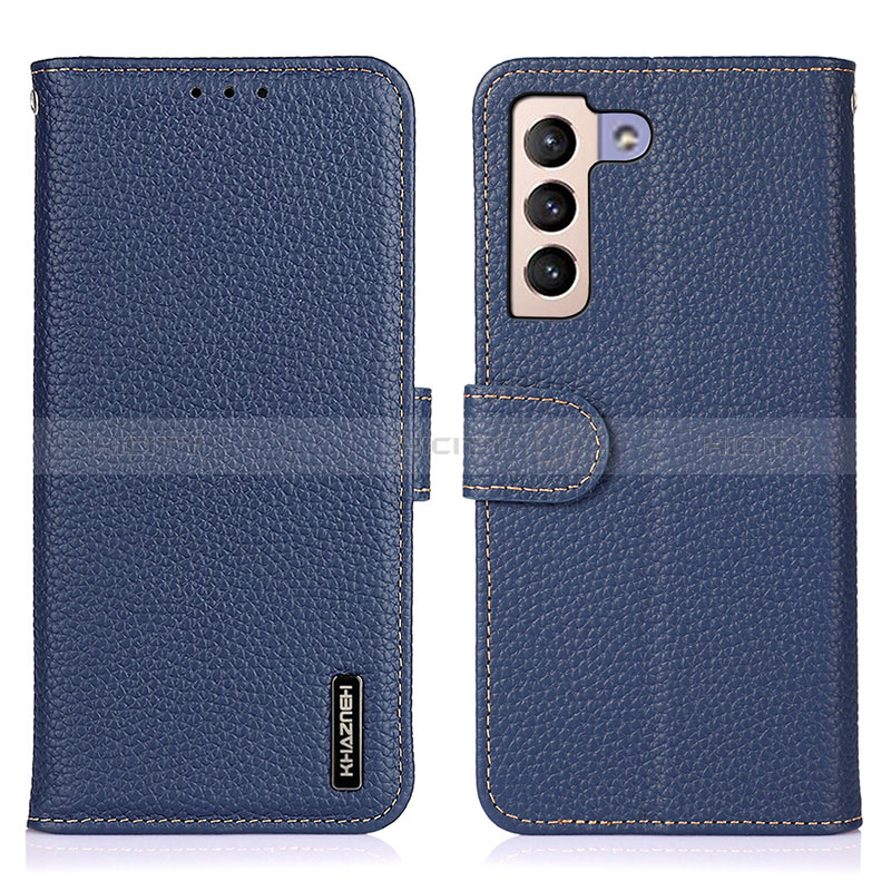 Handytasche Stand Schutzhülle Flip Leder Hülle B01H für Samsung Galaxy S24 5G Blau Plus