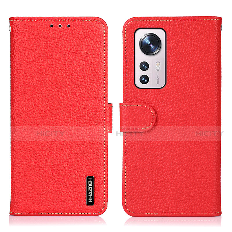 Handytasche Stand Schutzhülle Flip Leder Hülle B01H für Xiaomi Mi 12 5G Rot