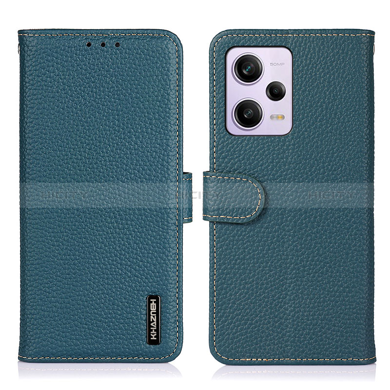 Handytasche Stand Schutzhülle Flip Leder Hülle B01H für Xiaomi Redmi Note 12 Pro 5G Grün Plus