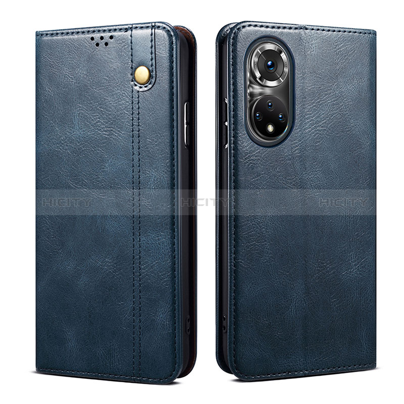 Handytasche Stand Schutzhülle Flip Leder Hülle B01S für Huawei Honor 50 Pro 5G Blau