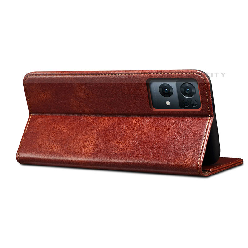 Handytasche Stand Schutzhülle Flip Leder Hülle B01S für Oppo Reno7 Pro 5G