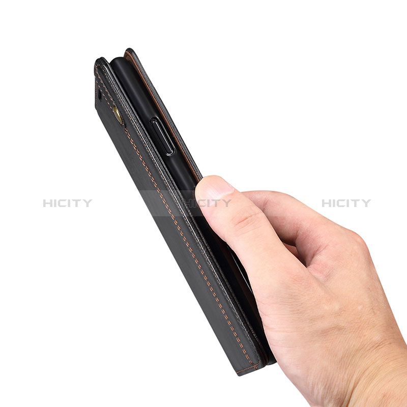 Handytasche Stand Schutzhülle Flip Leder Hülle B01S für Samsung Galaxy A12