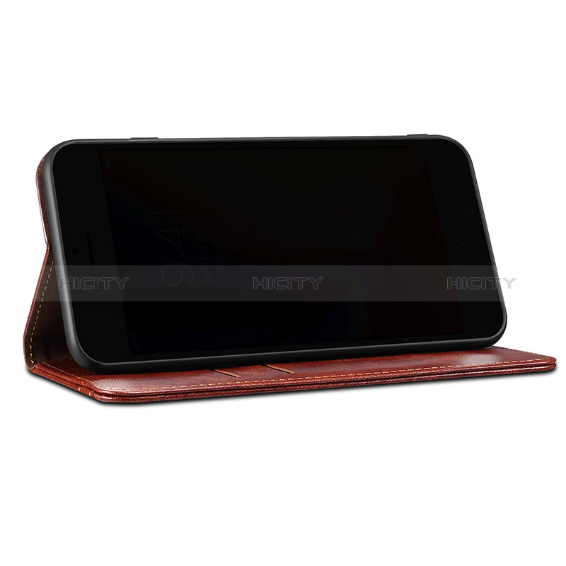 Handytasche Stand Schutzhülle Flip Leder Hülle B01S für Samsung Galaxy A12 Nacho