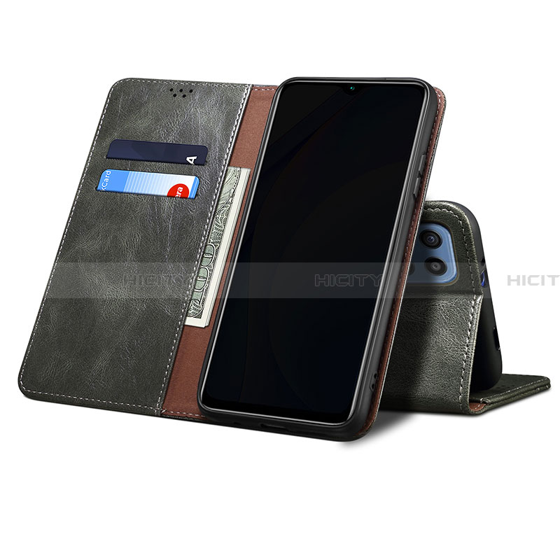 Handytasche Stand Schutzhülle Flip Leder Hülle B01S für Samsung Galaxy A22 4G