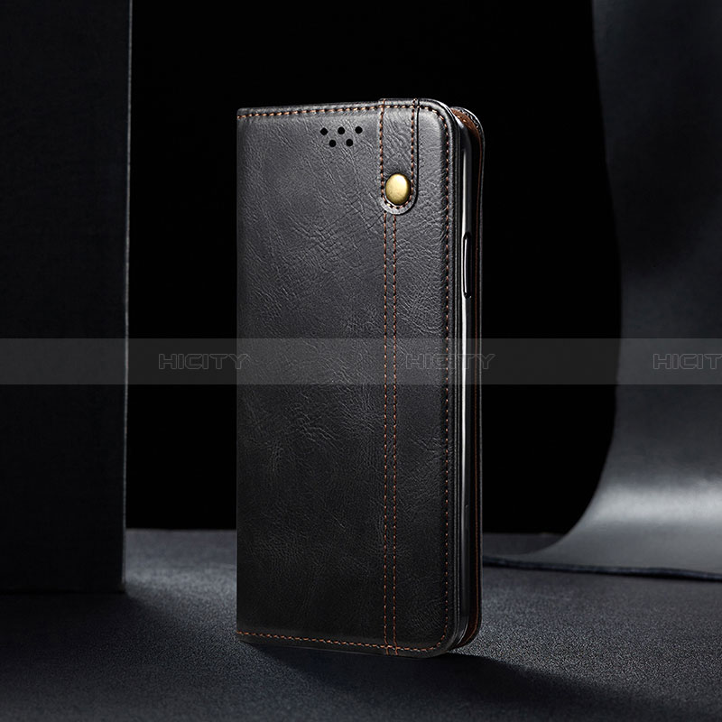 Handytasche Stand Schutzhülle Flip Leder Hülle B01S für Samsung Galaxy A32 4G Schwarz