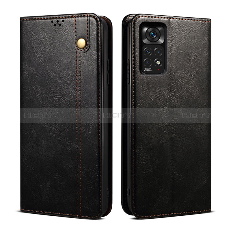 Handytasche Stand Schutzhülle Flip Leder Hülle B01S für Xiaomi Redmi Note 11 4G (2022) groß