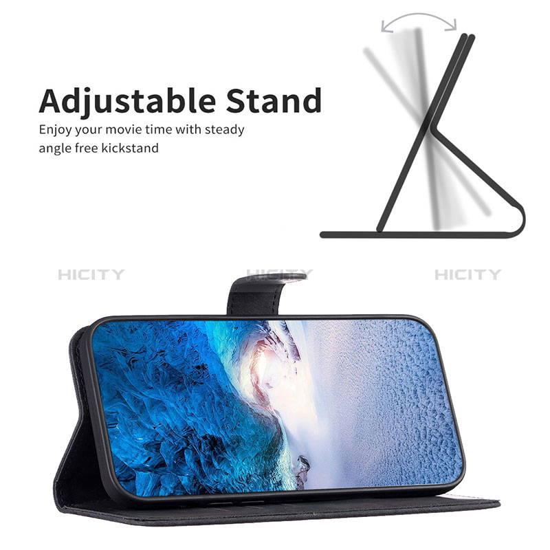 Handytasche Stand Schutzhülle Flip Leder Hülle B02F für Google Pixel 7 Pro 5G groß