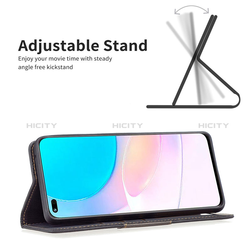 Handytasche Stand Schutzhülle Flip Leder Hülle B02F für Huawei Nova 8i