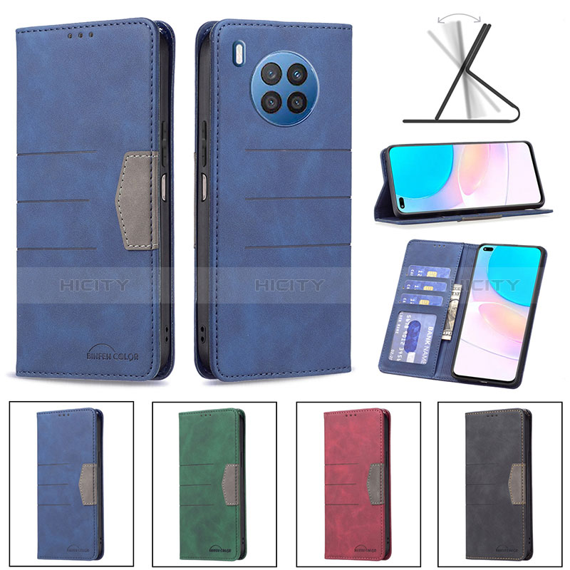 Handytasche Stand Schutzhülle Flip Leder Hülle B02F für Huawei Nova 8i