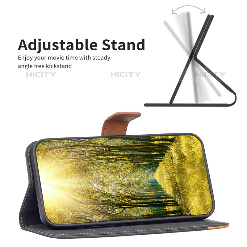 Handytasche Stand Schutzhülle Flip Leder Hülle B02F für OnePlus Nord N20 5G groß