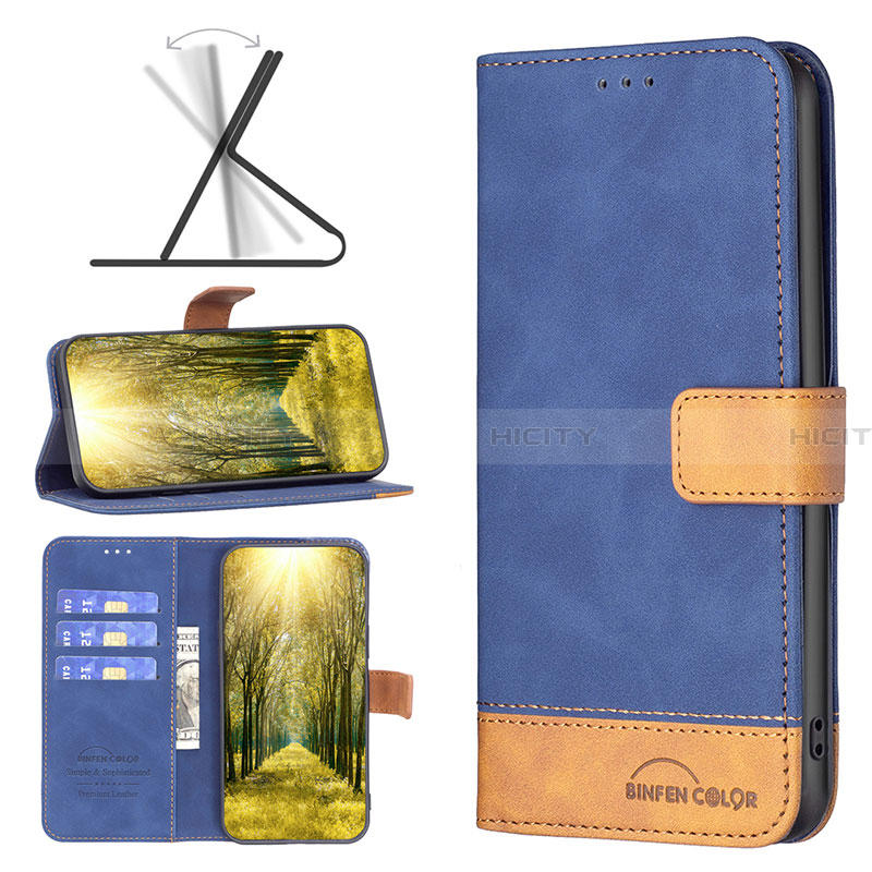 Handytasche Stand Schutzhülle Flip Leder Hülle B02F für Samsung Galaxy A04 4G