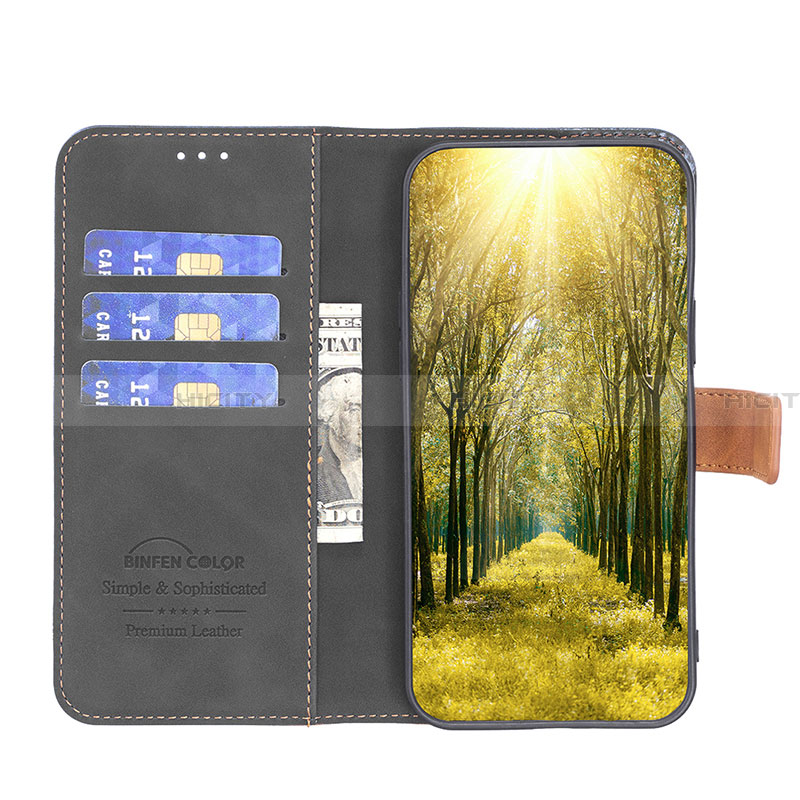 Handytasche Stand Schutzhülle Flip Leder Hülle B02F für Samsung Galaxy A05 groß