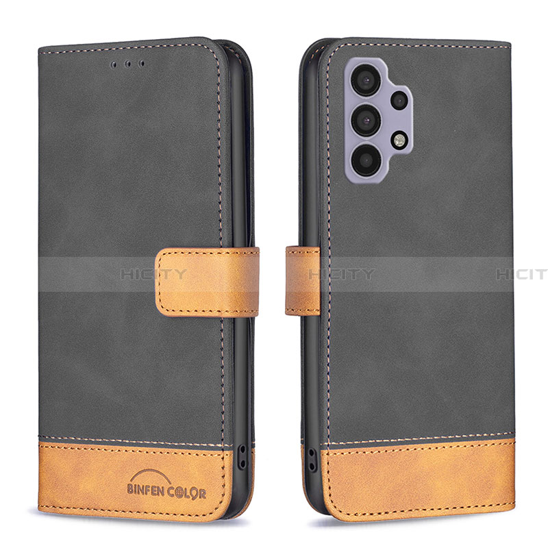 Handytasche Stand Schutzhülle Flip Leder Hülle B02F für Samsung Galaxy A32 4G groß