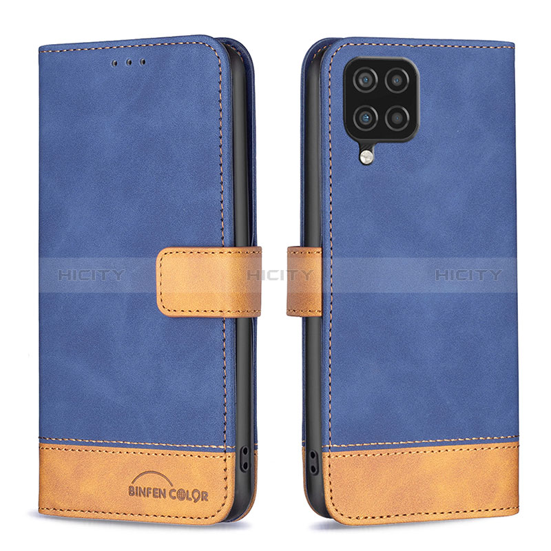 Handytasche Stand Schutzhülle Flip Leder Hülle B02F für Samsung Galaxy F12 groß