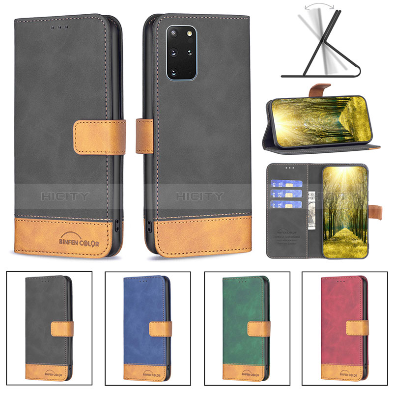 Handytasche Stand Schutzhülle Flip Leder Hülle B02F für Samsung Galaxy S20 Plus 5G