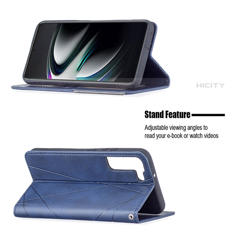 Handytasche Stand Schutzhülle Flip Leder Hülle B02F für Samsung Galaxy S22 5G