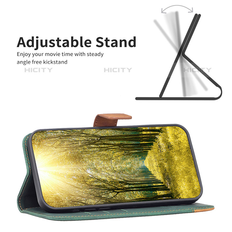 Handytasche Stand Schutzhülle Flip Leder Hülle B02F für Vivo iQOO U5x