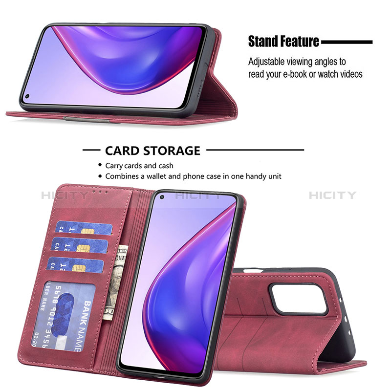 Handytasche Stand Schutzhülle Flip Leder Hülle B02F für Xiaomi Mi 10T 5G groß