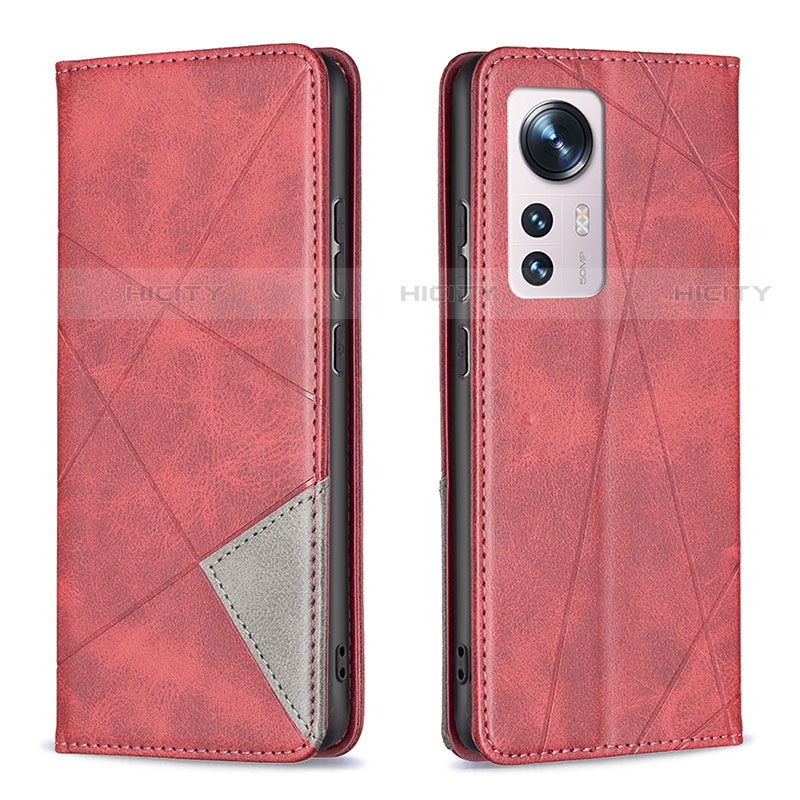 Handytasche Stand Schutzhülle Flip Leder Hülle B02F für Xiaomi Mi 12 Pro 5G Rot