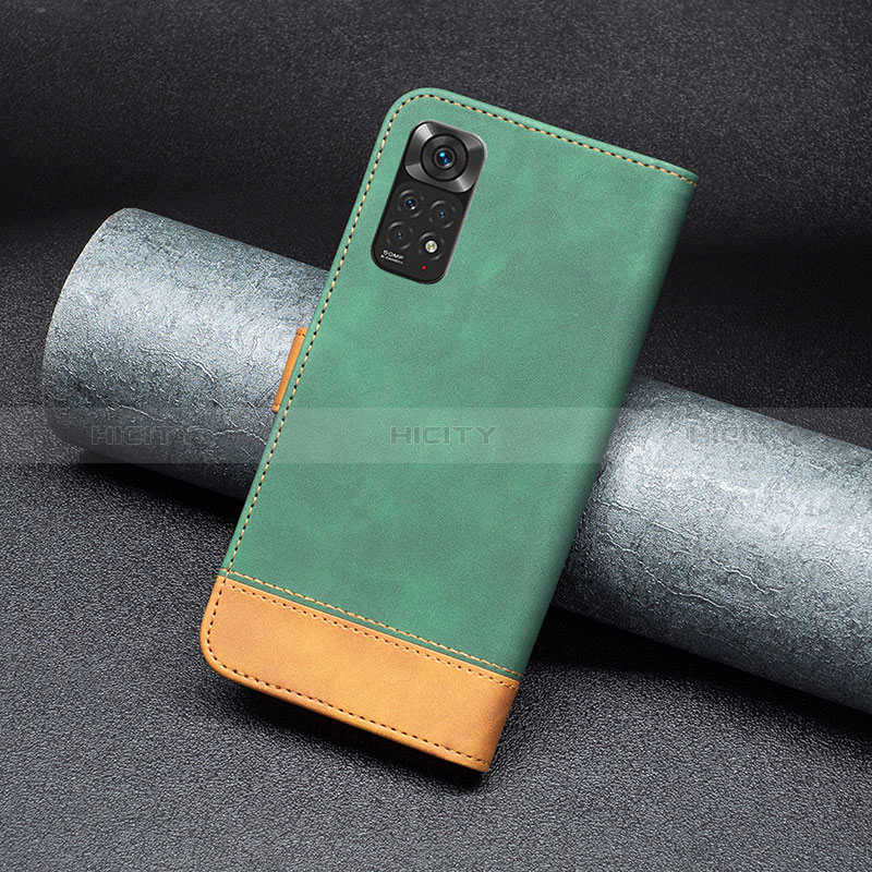 Handytasche Stand Schutzhülle Flip Leder Hülle B02F für Xiaomi Redmi Note 11S 4G groß