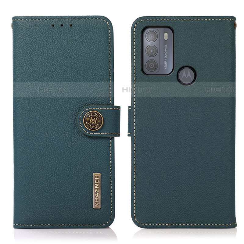 Handytasche Stand Schutzhülle Flip Leder Hülle B02H für Motorola Moto G50 Grün