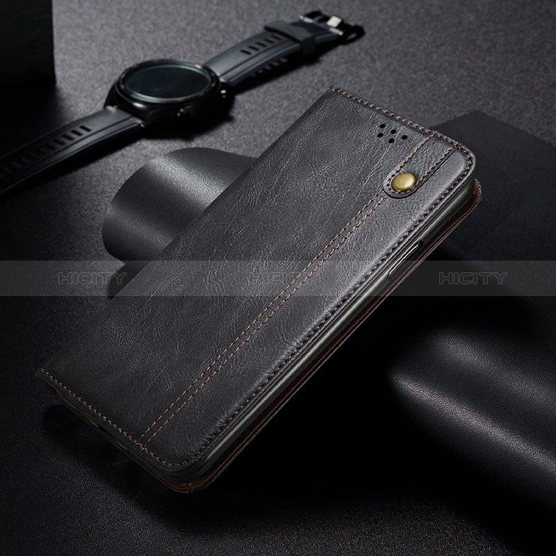 Handytasche Stand Schutzhülle Flip Leder Hülle B02S für Huawei Nova 8 SE 4G Schwarz Plus