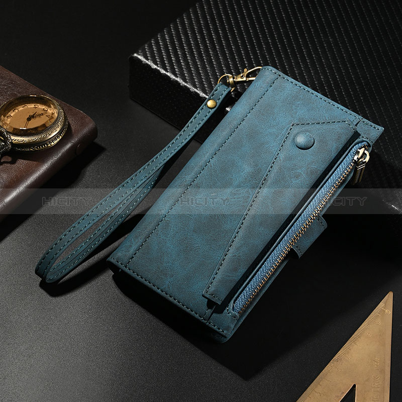 Handytasche Stand Schutzhülle Flip Leder Hülle B02S für Nokia XR20 Blau